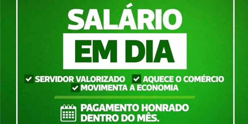 PREFEITURA PAGA NESTA QUINTA-FEIRA (27) O SALÁRIO DOS SERVIDORES MUNICIPAIS
